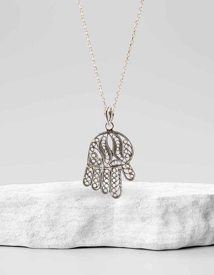 Fatma Ana Filigree Silver Necklace