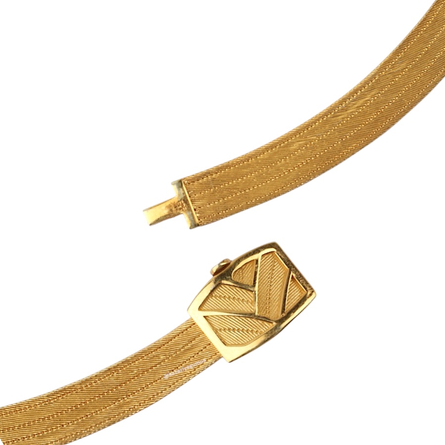 5 Row Classic Trabzon Wicker Silver Necklace