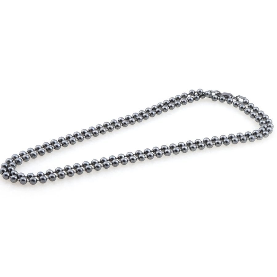 Ball Chain Silver Necklace