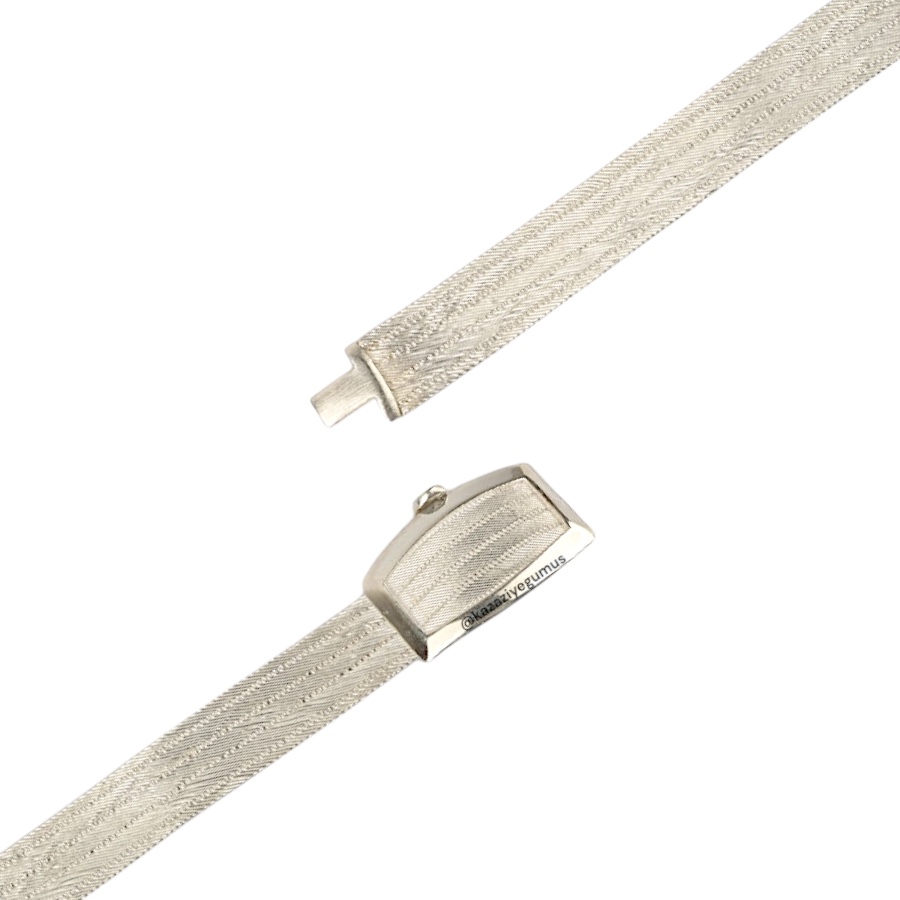 5 Row Classic Trabzon Wicker Silver Bracelet