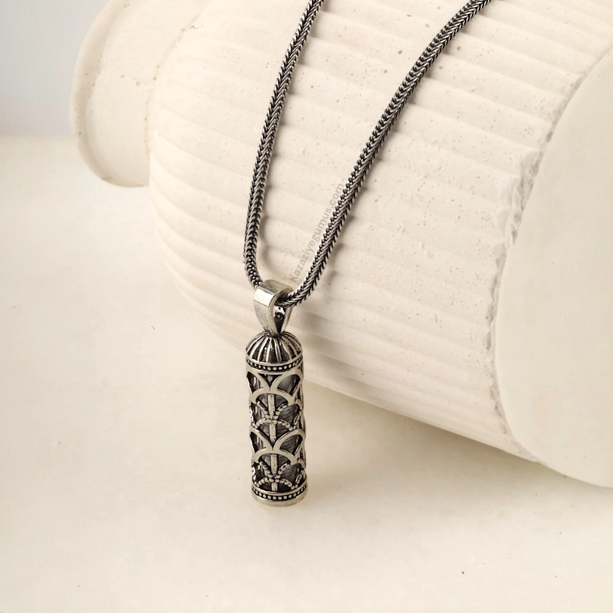 925 Sterling Silver Star and Crescent Necklace