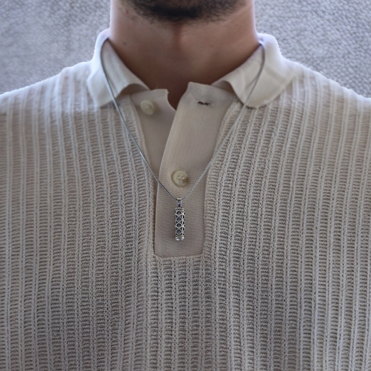 925 Sterling Silver Star and Crescent Necklace