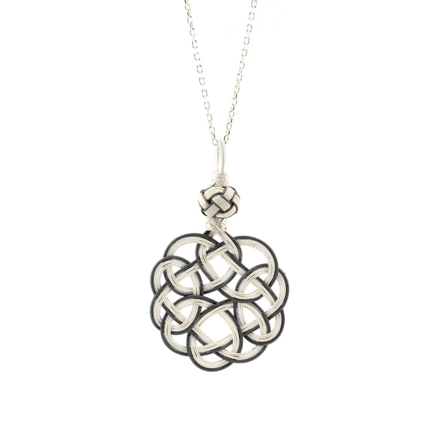 1000 K Woven Silver Women's Necklace