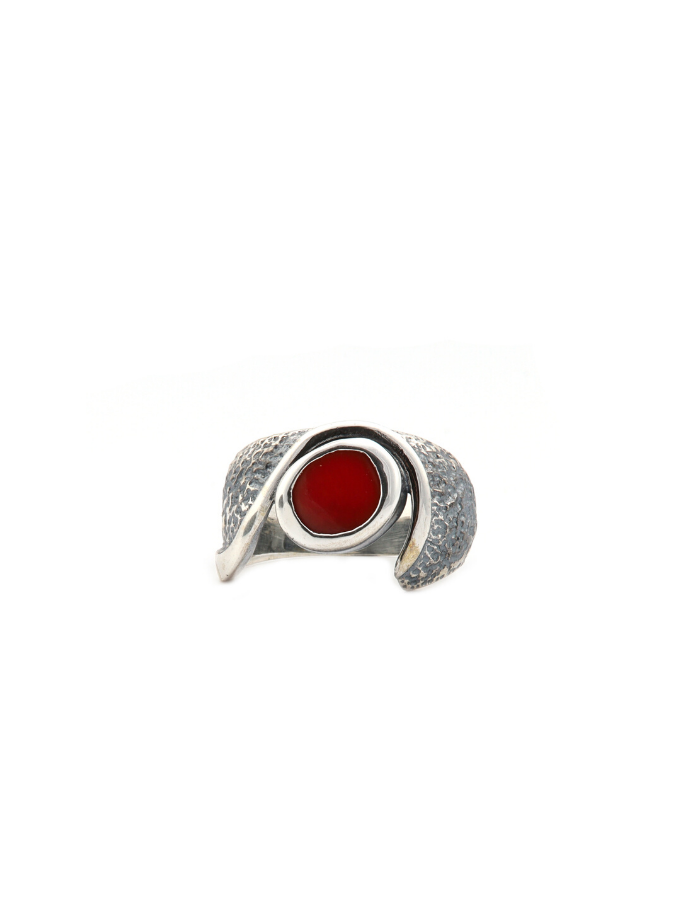 Agate Stone Women’s Sterling Silver Ring