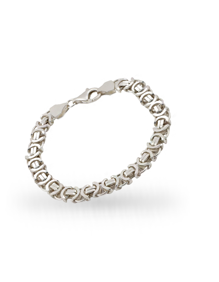 Euro King Men’s Silver Bracelet