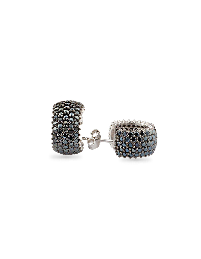 Zircon Stone-set 5 Row Women's Çıtır Earrings