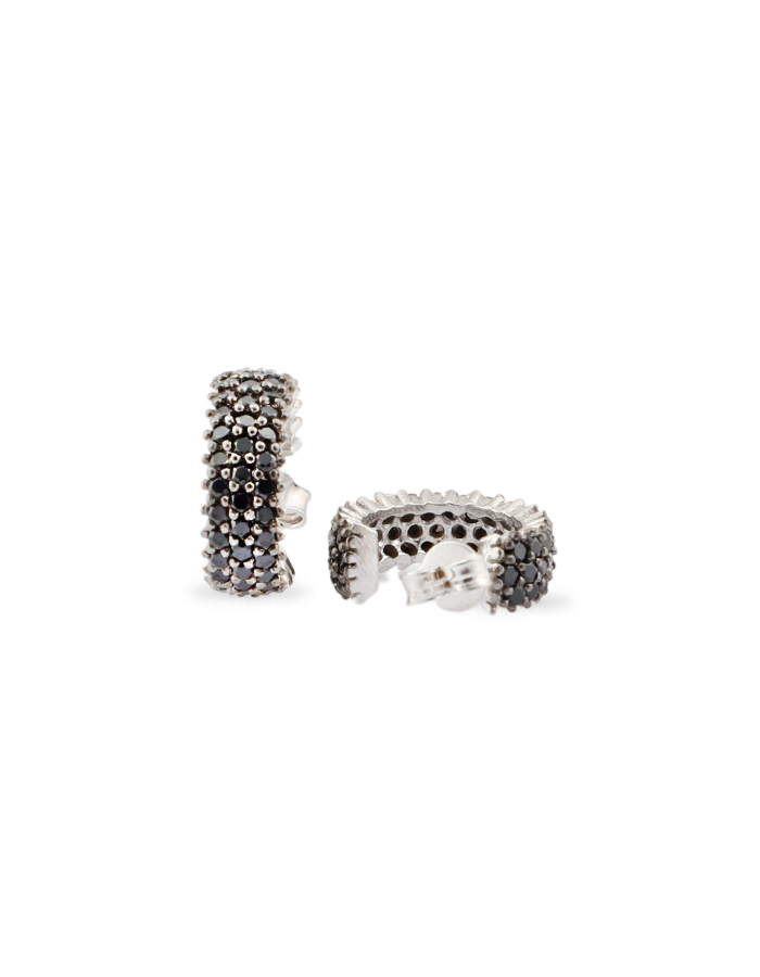 3 Row Zircon Stone-set Women's Earrings