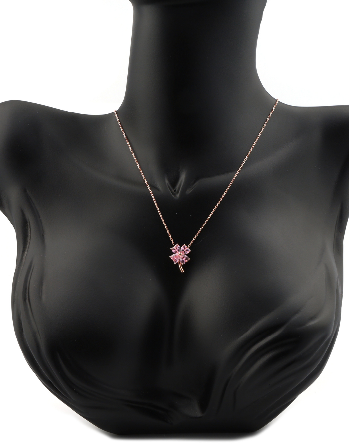 Mystical 4 Leaf Clover Sterling Silver Necklace