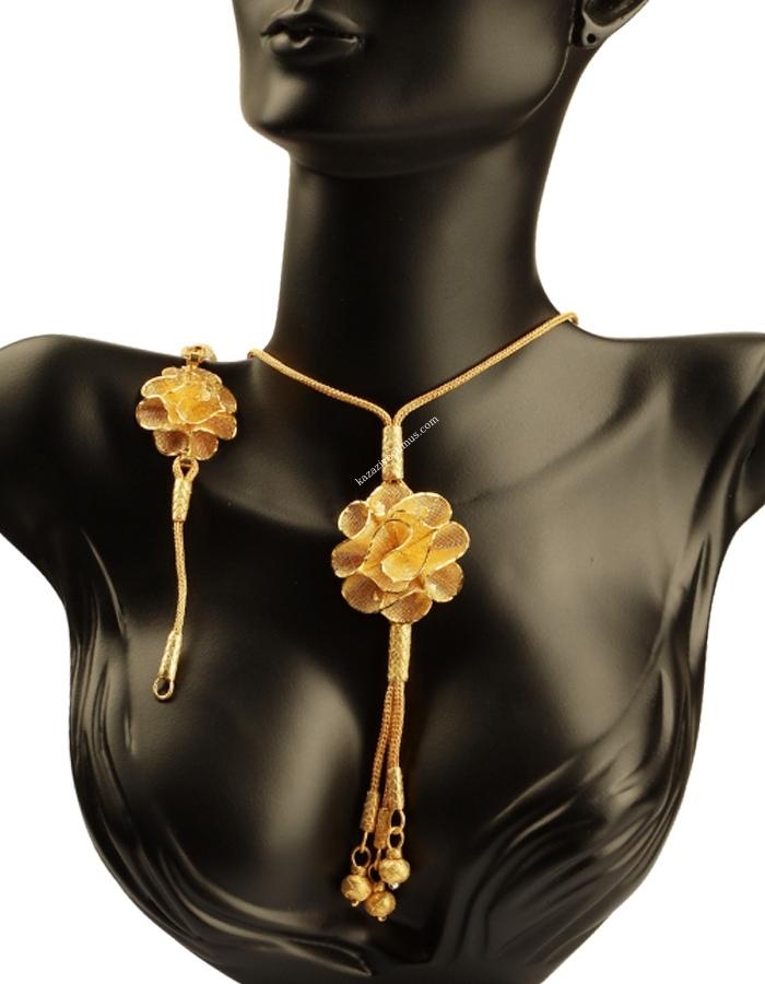 Fusion Gold Plated Kazaziye Necklace