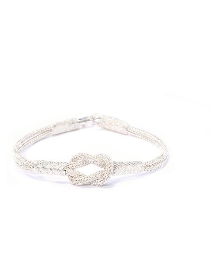 Sailors Knot Sterling Silver Bracelet