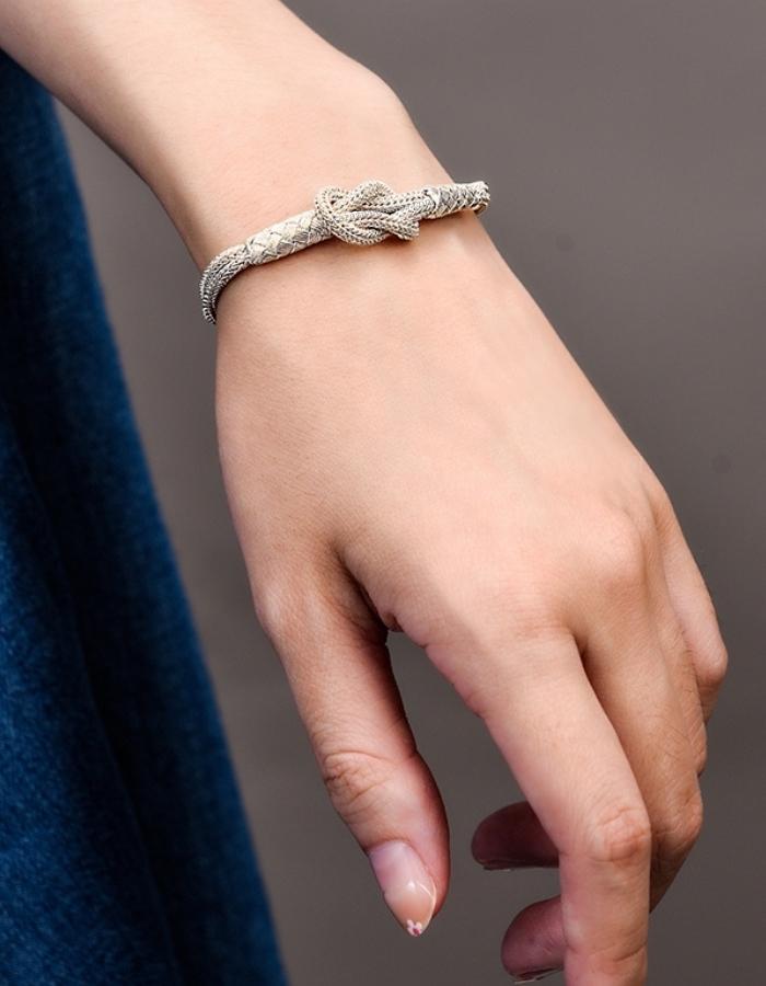 Sailors Knot Sterling Silver Bracelet