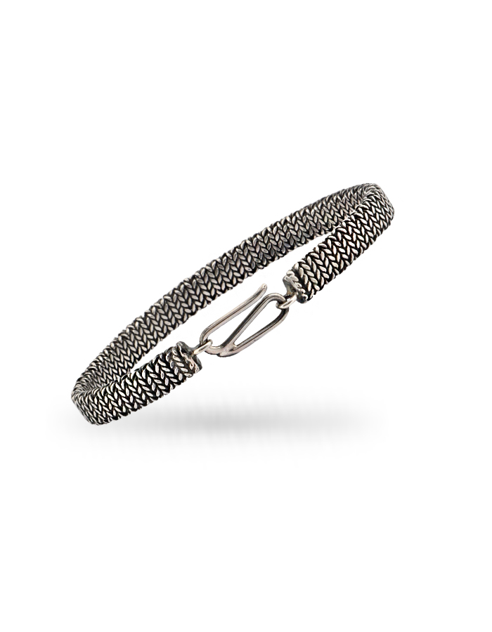 Filigree Men’s Silver Bracelet