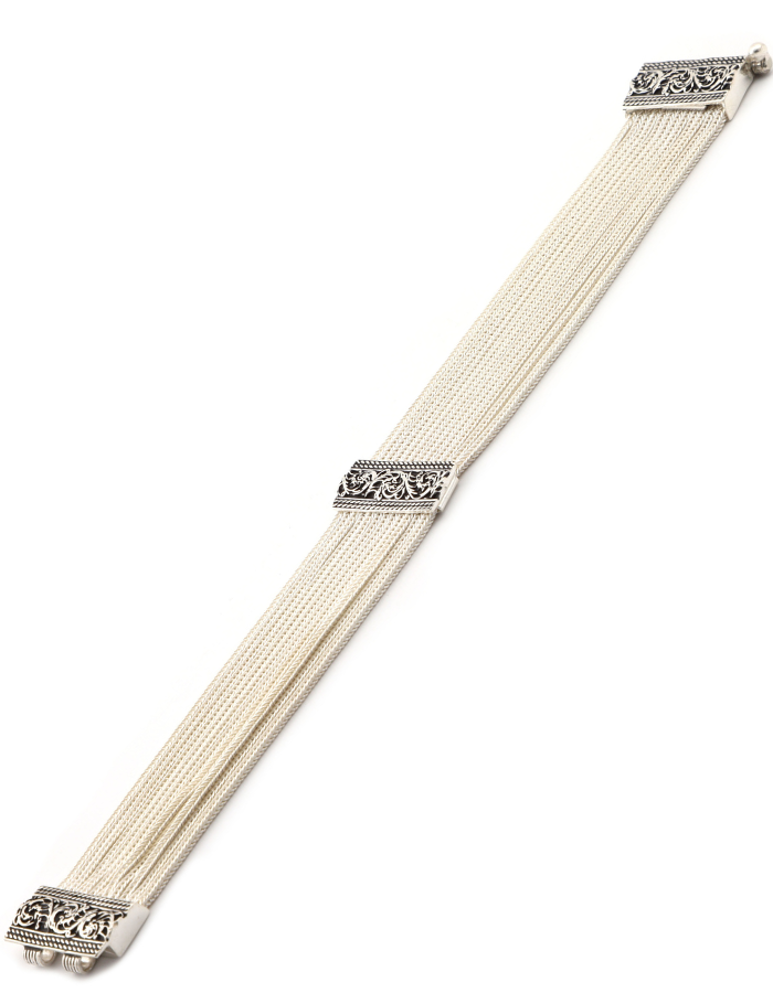Midyat Straw Silver Bracelet