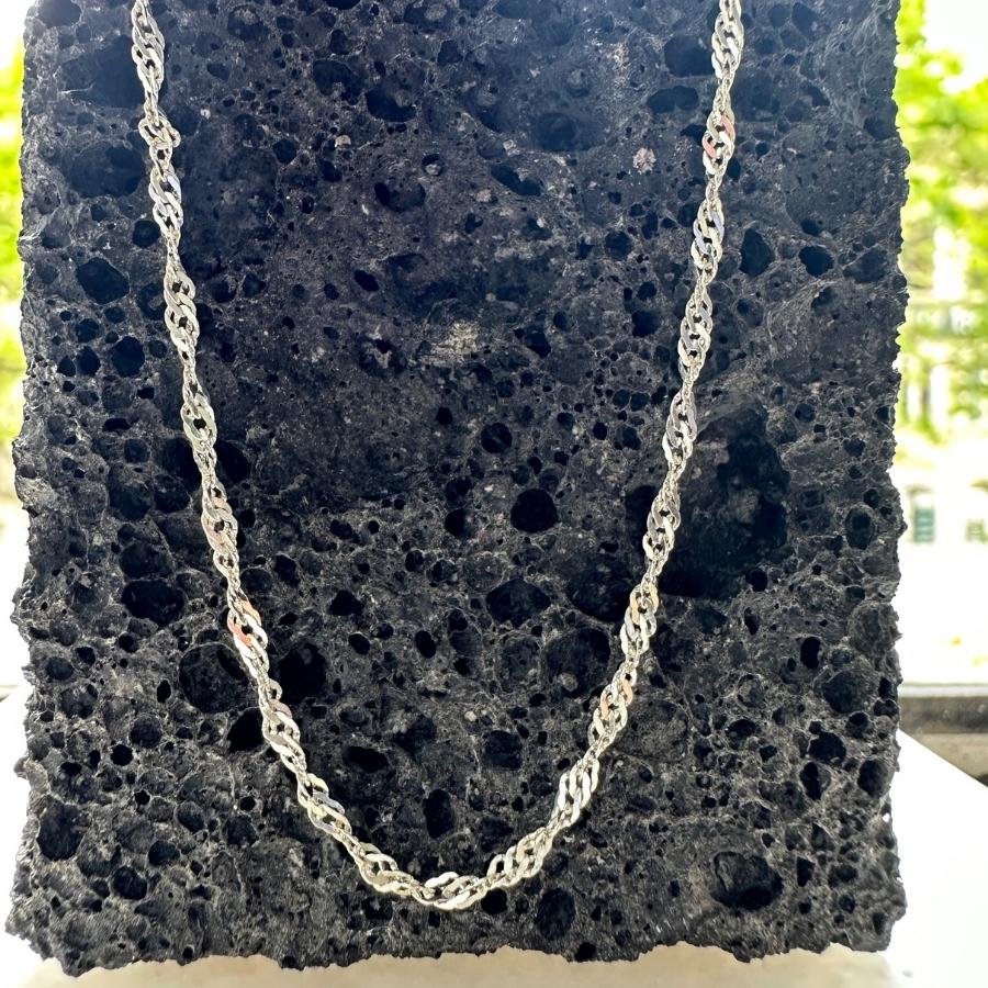 Singapore 50cm Silver Chain