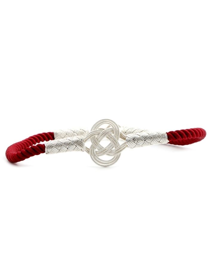 Corded Kazaziye Silver Bracelet