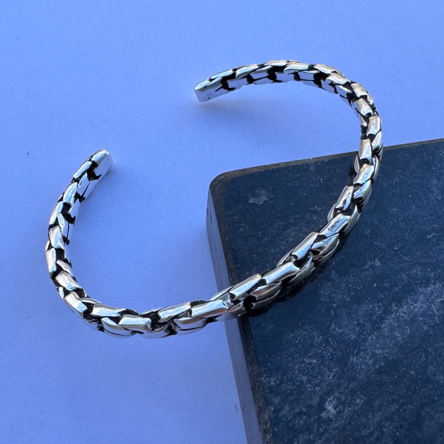Men’s Labyrinth Design 925 sterling silver Bracelet