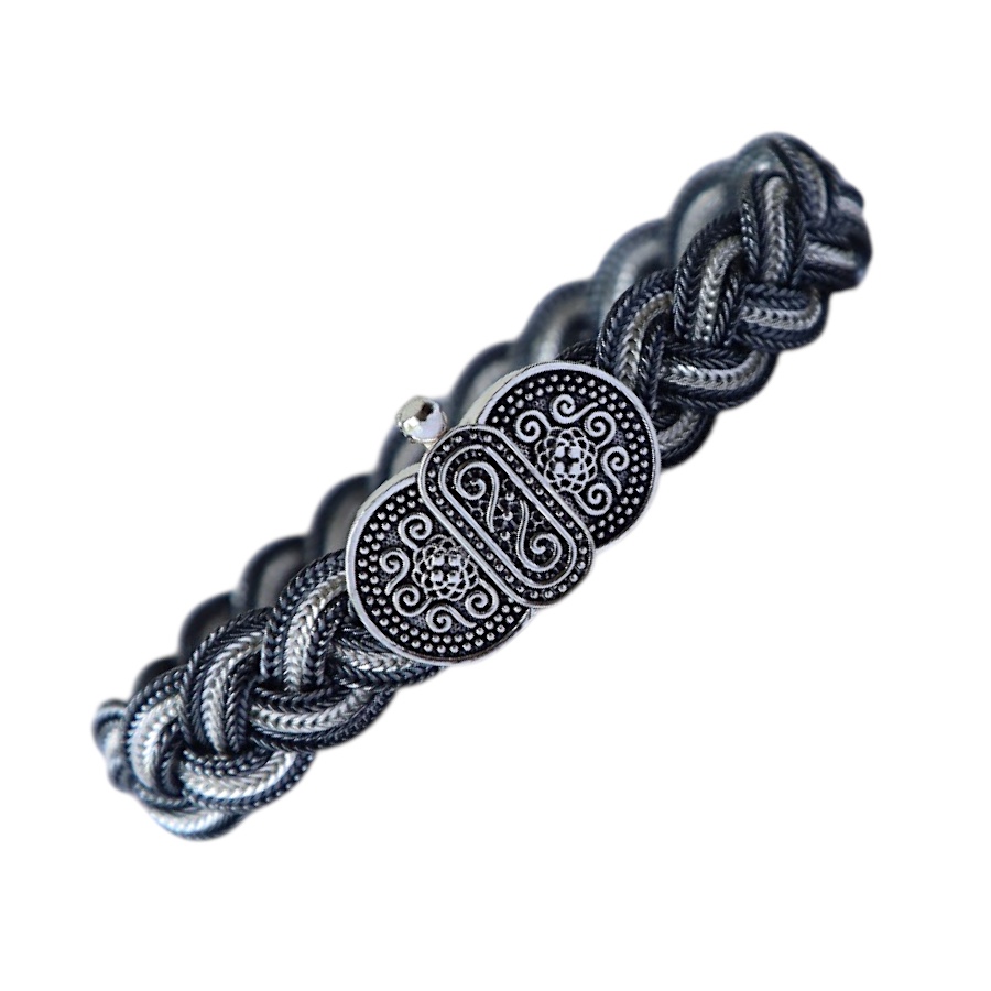 925 Carat Mardin Straw Silver Bracelet