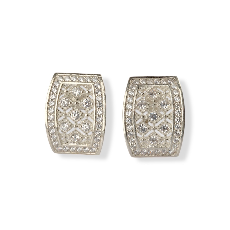 925 Sterling Silver Princess Straw Earrings