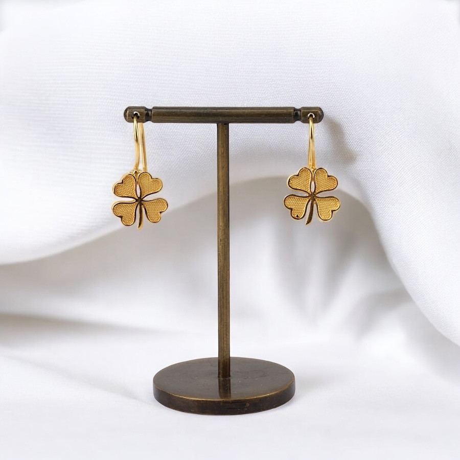 925 Sterling Silver Clover Women’s Earrings
