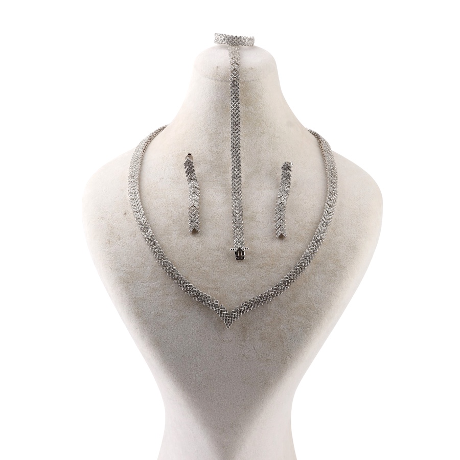 925 Sterling Silver Set with Zircon Stone