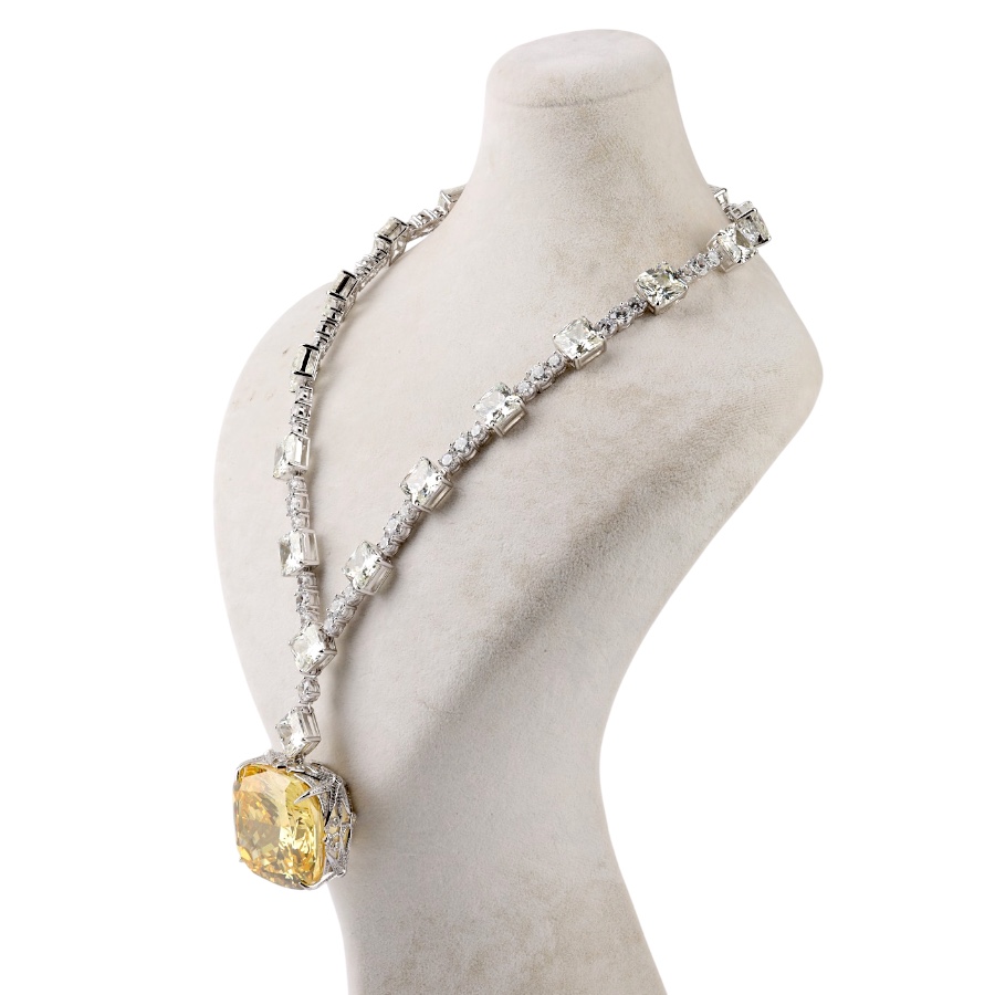 925 Sterling Silver Necklace with Large Stones