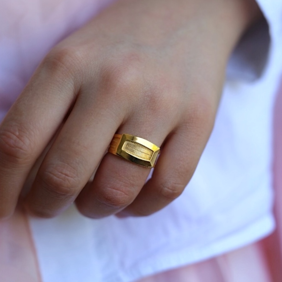 925 Sterling Trabzon Straw Silver Ring