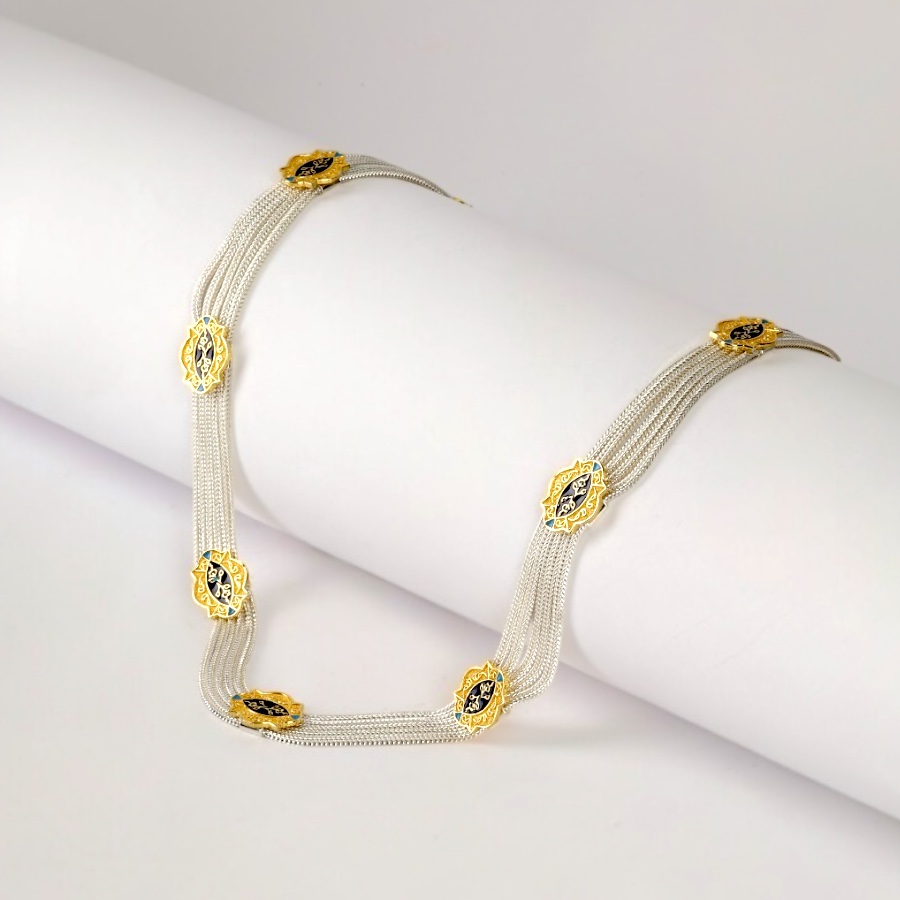 925 Sterling Authentic Motif Mardin Straw Necklace