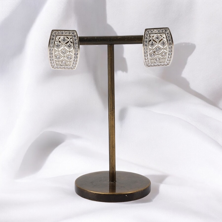925 Sterling Silver Princess Straw Earrings