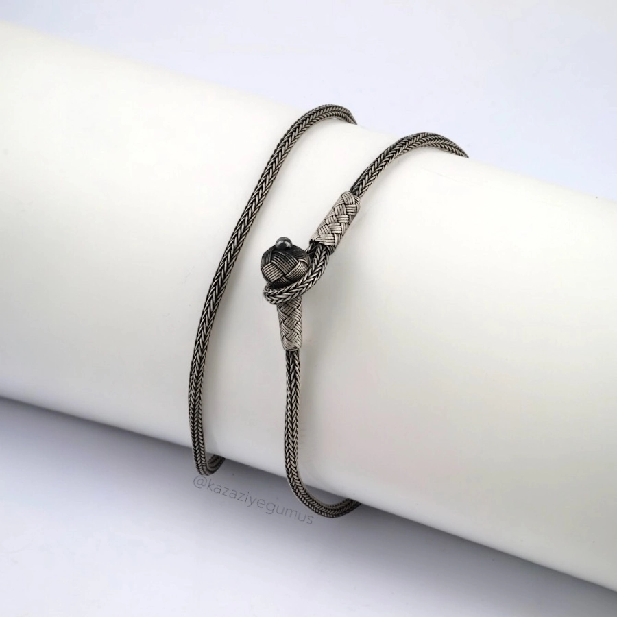 1000 Carat Kazaziye Oxidized Silver Necklace
