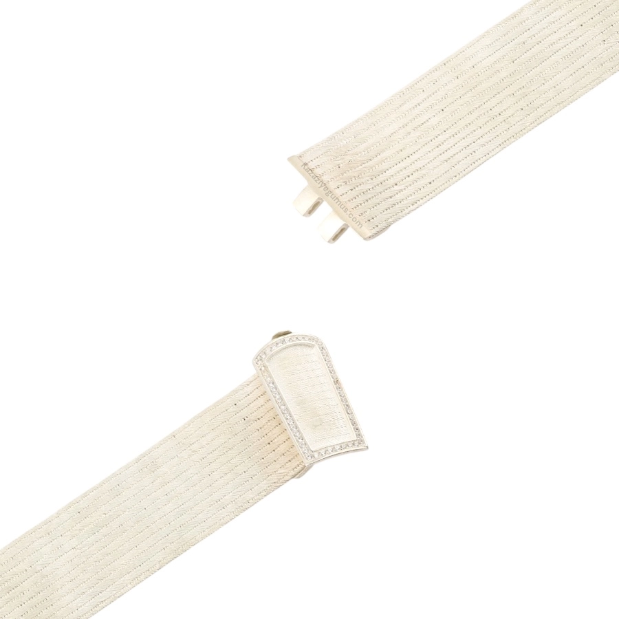 13 Row Stone Model Trabzon Wicker Silver Bracelet