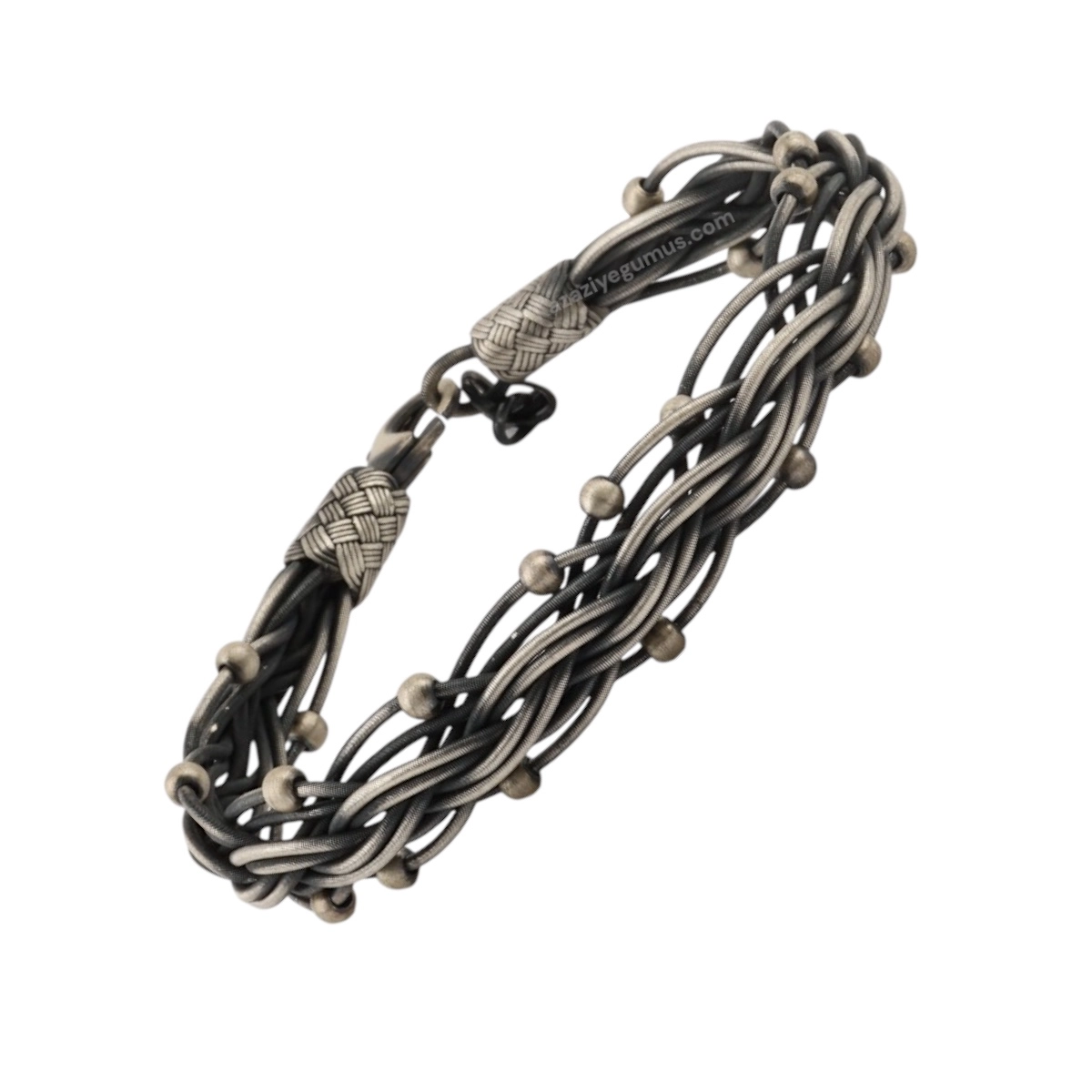 1000 Ayar Kalın Dorika Kazaziye Gümüş Bileklik