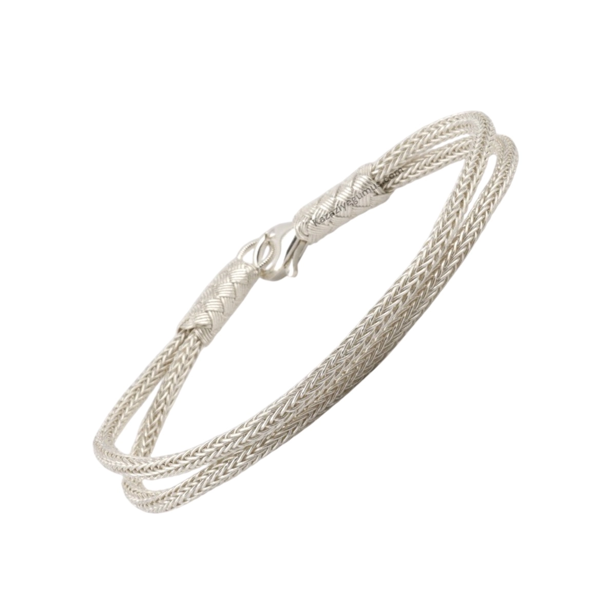Kazaziye Silver Rope Bracelet