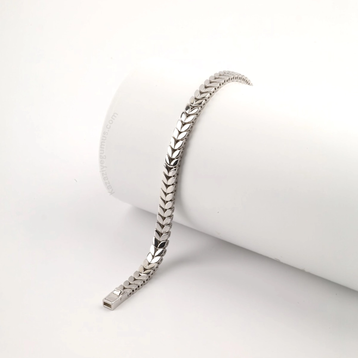 925 Sterling Wheat Model Imported Silver Bracelet