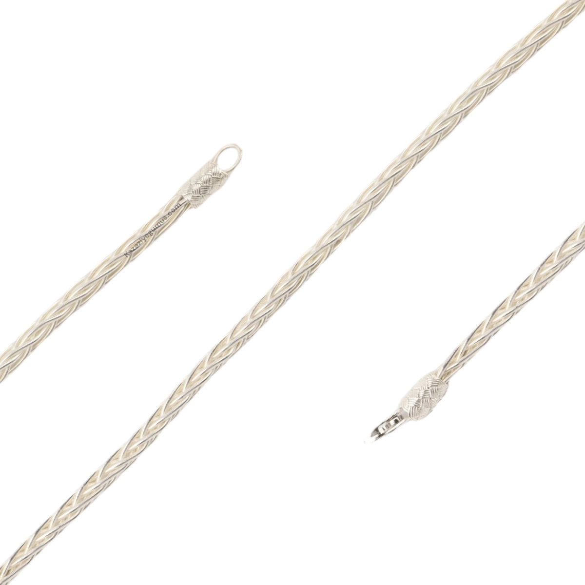 1000 Carat Fox Knit White Kazaziye Bracelet