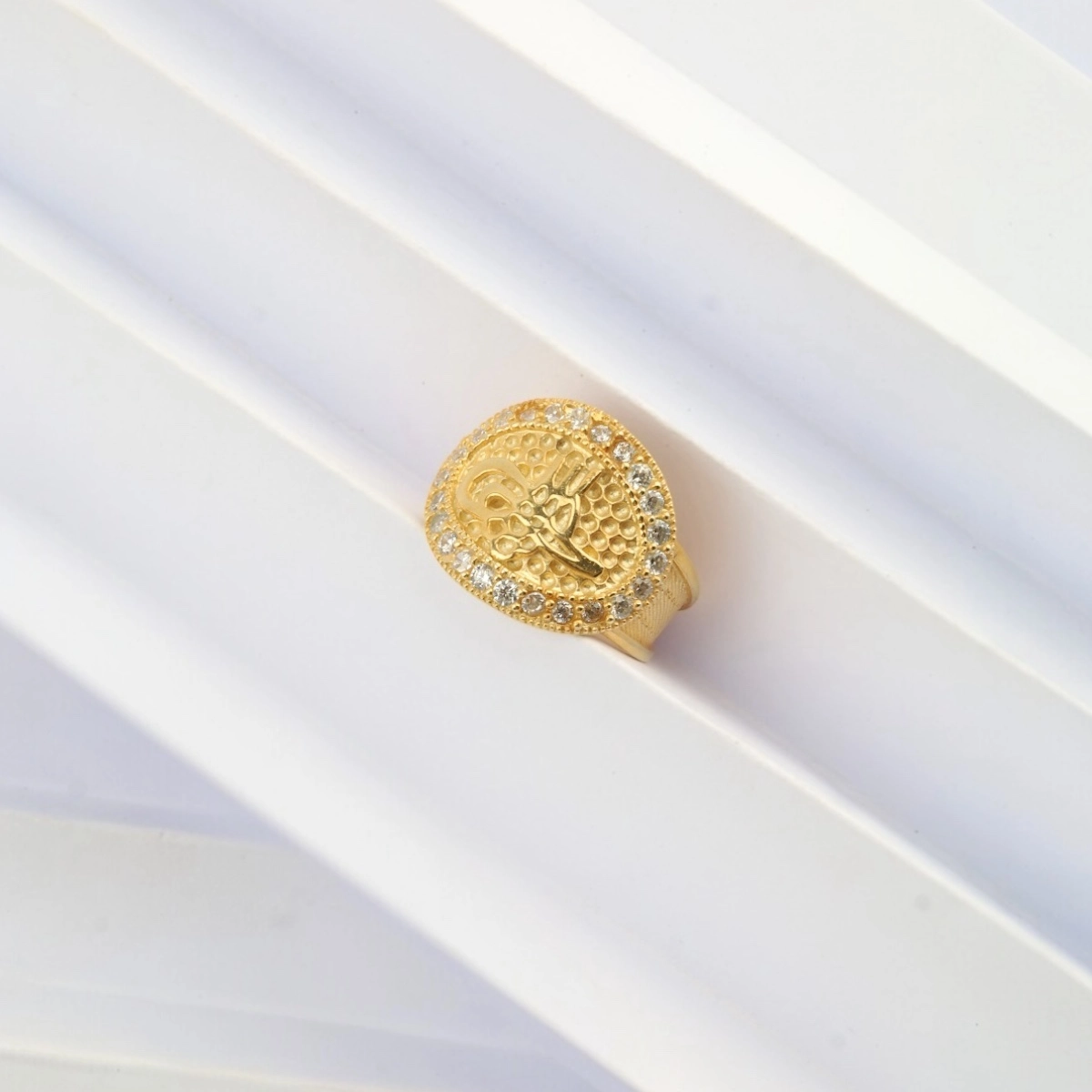 925 K Ottoman Tughra Trabzon Hasırı Silver Ring