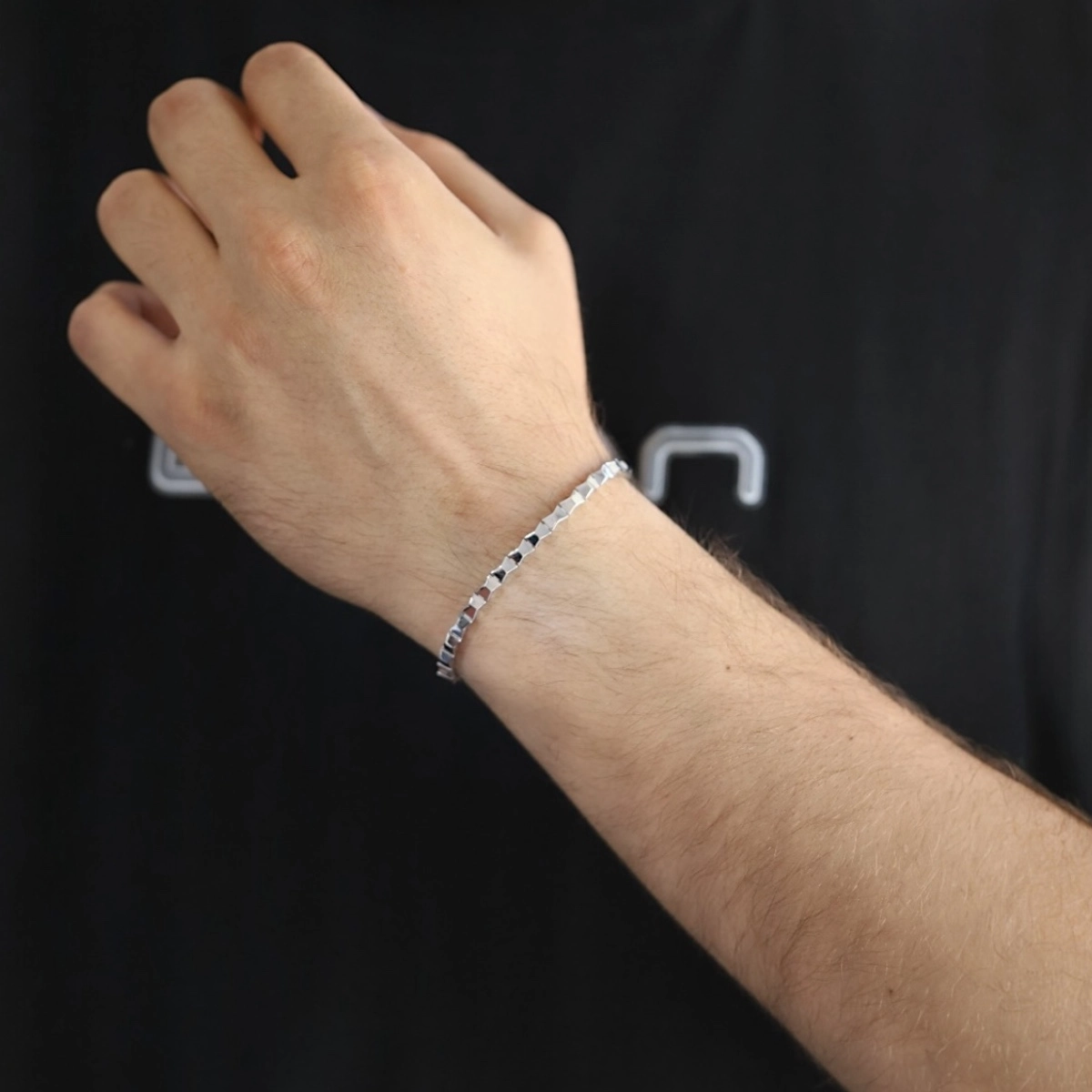 925 Sterling Silver Bowtie Model Imported Bracelet