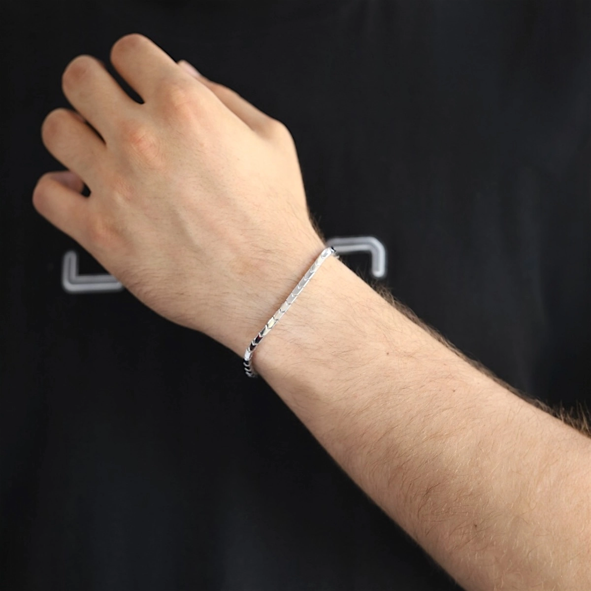 925 Sterling Sergeant Imported Silver Bracelet