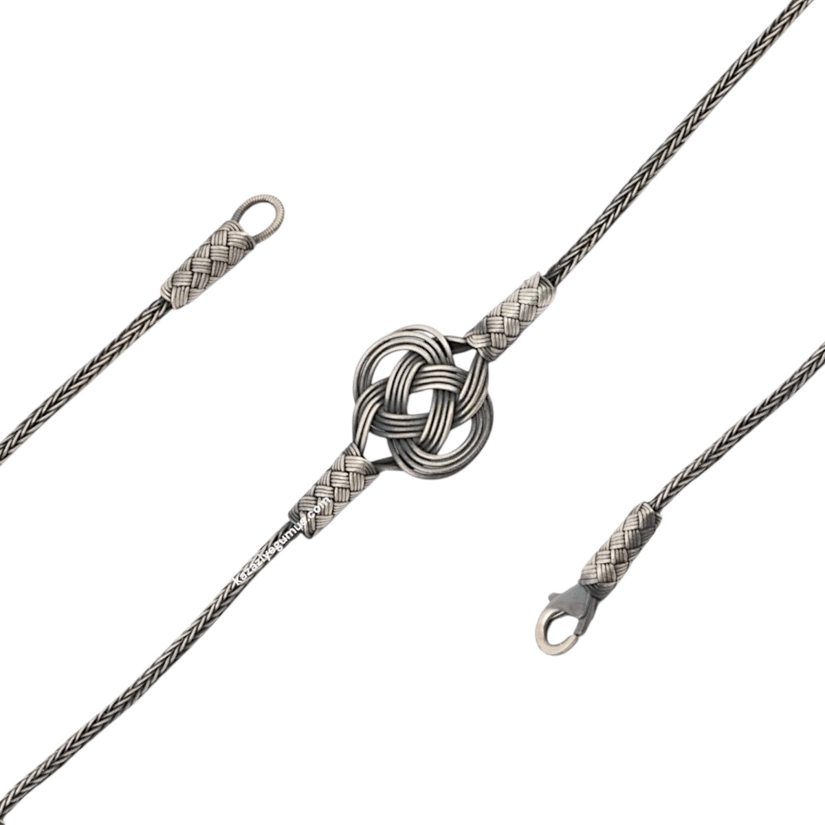 1000 Ayar Kazaziye Mini Oksitli Şems Bileklik