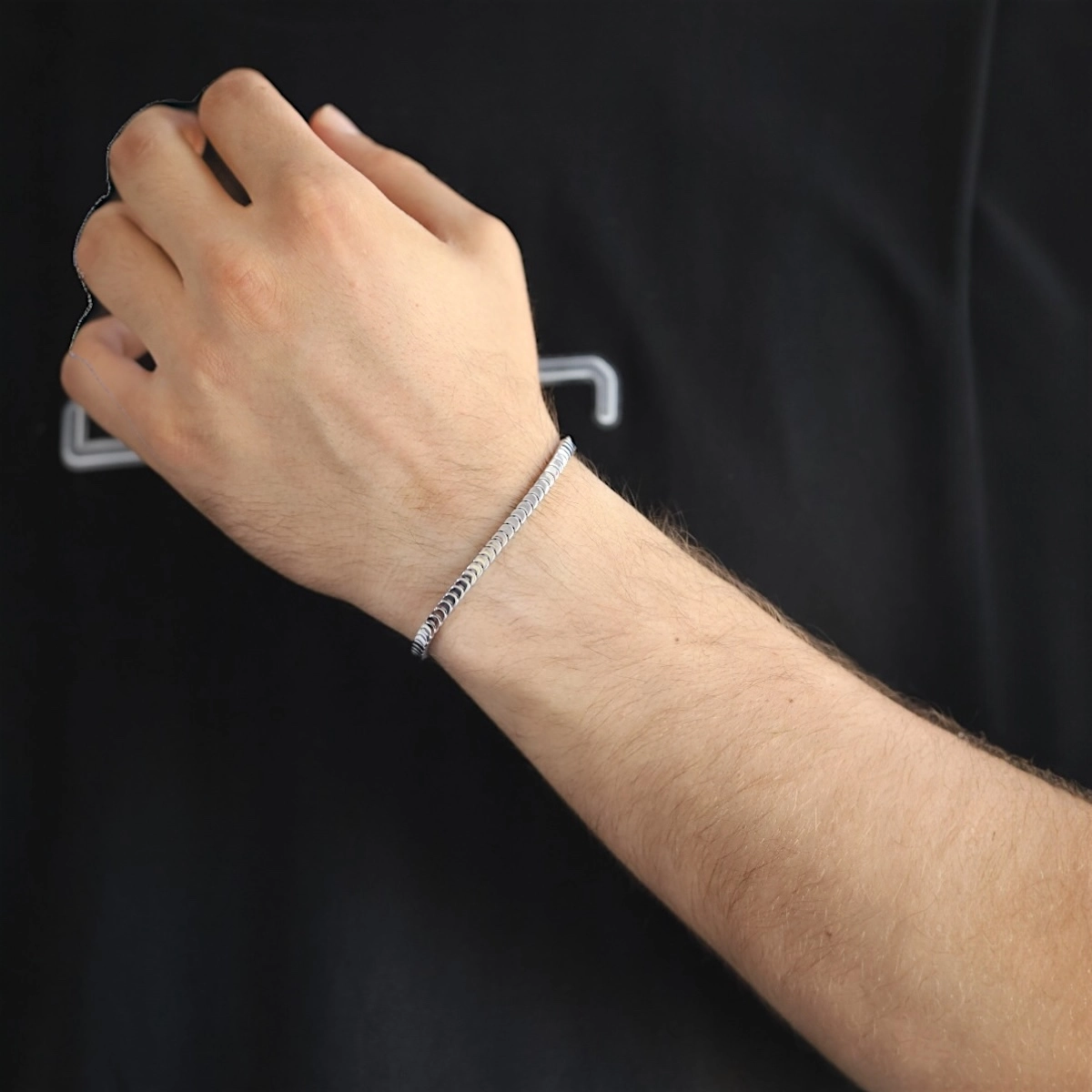 925 Sterling Moon Model Imported Silver Bracelet