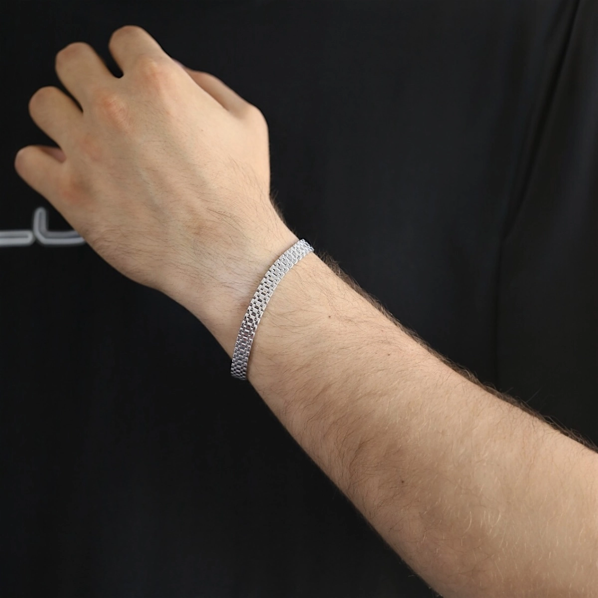 925 Sterling Silver Boucle Model Imported Bracelet