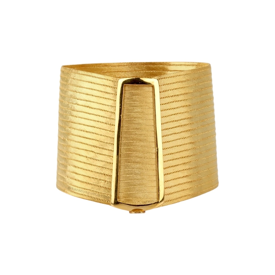 21 Row Trabzon Hasırı Silver Bangle