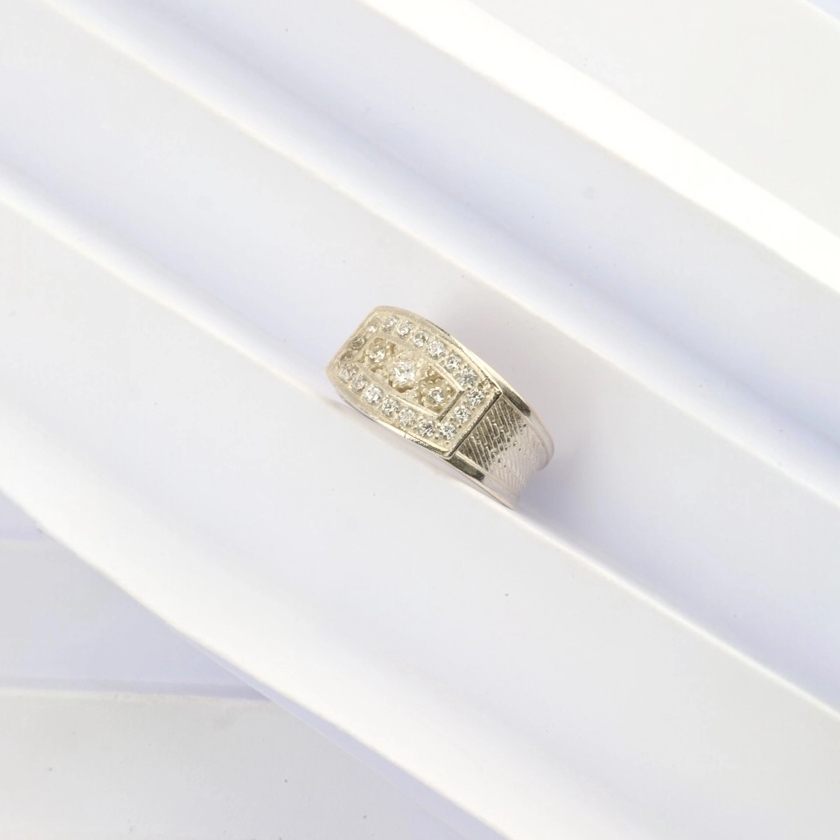 925 K Prenses Trabzon Hasırı Silver Ring