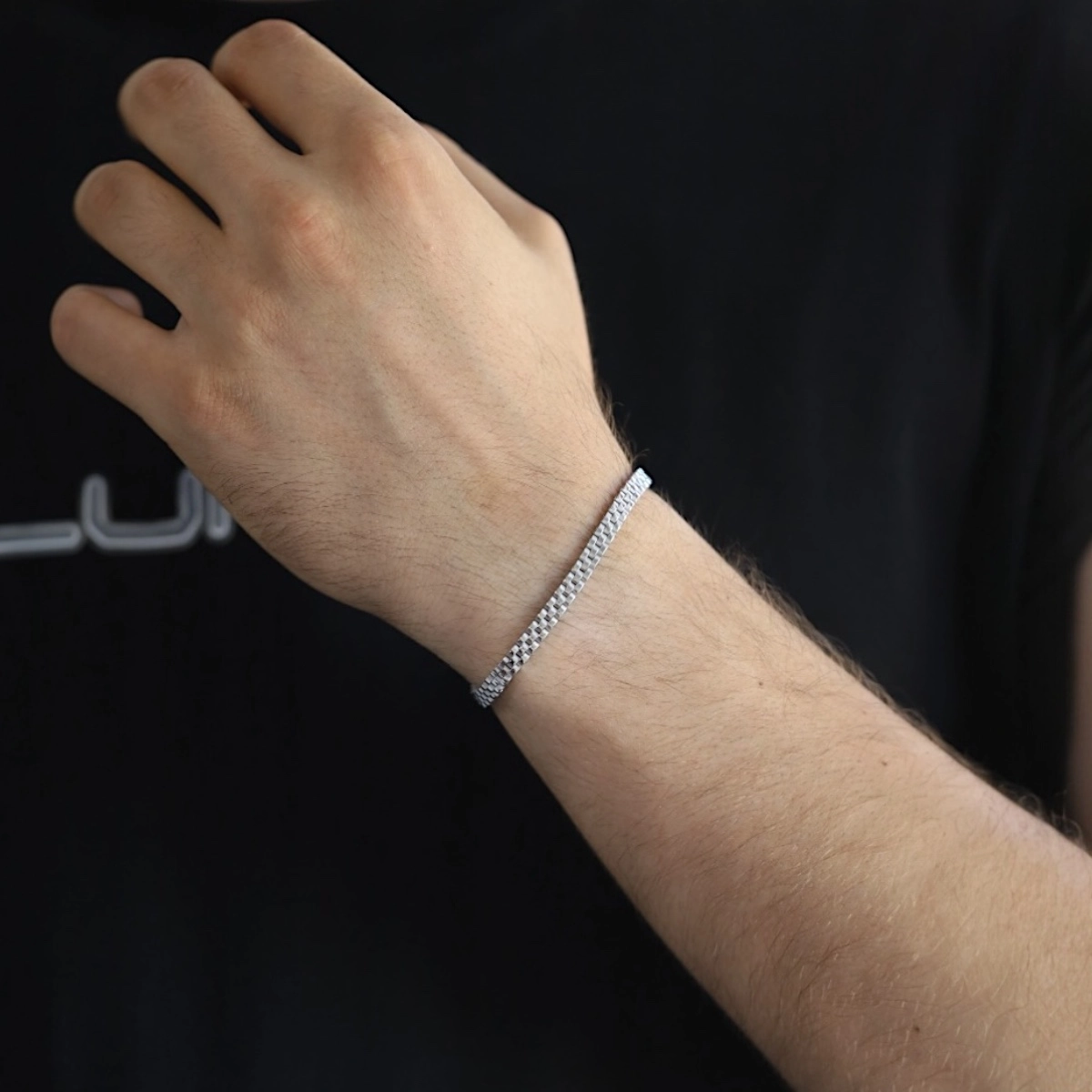 925 Sterling Silver Boucle Model Imported Bracelet