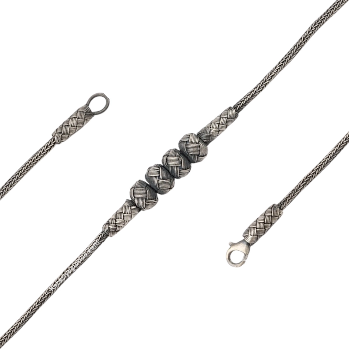1000 Carat Kazaziye Four Ball White Bracelet