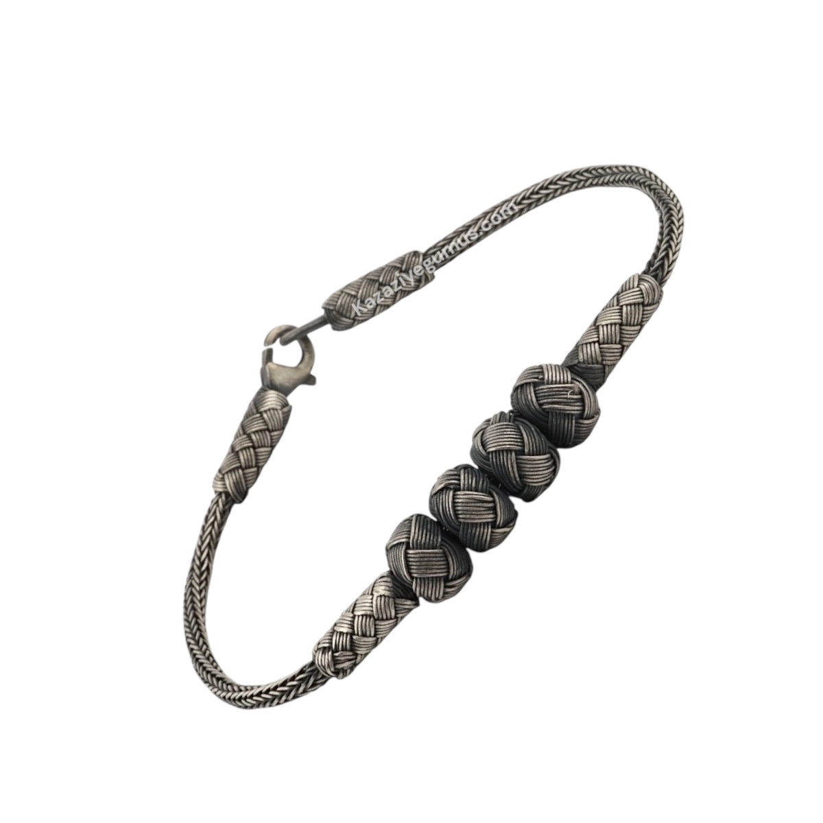 1000 Carat Kazaziye Four Ball White Bracelet
