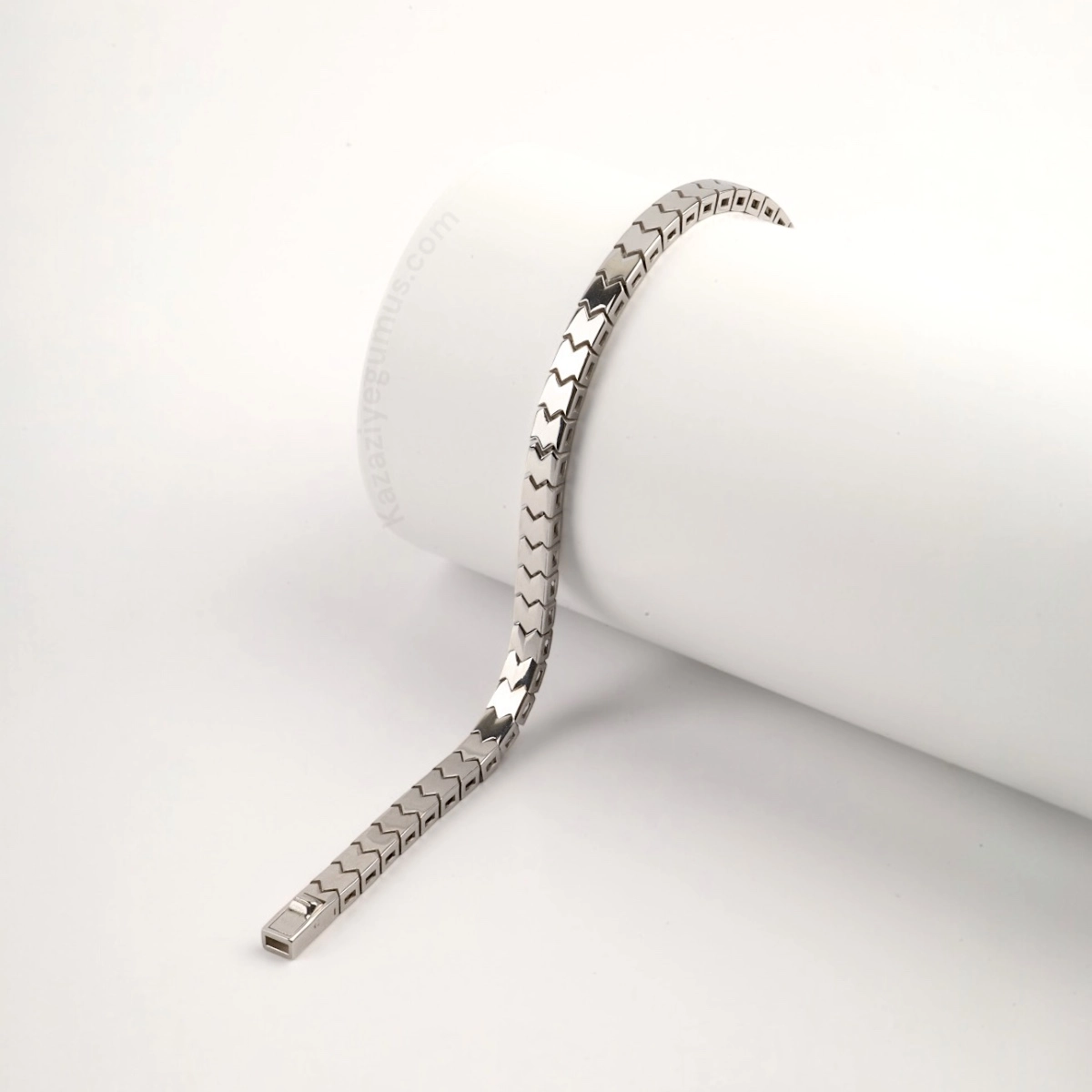 925 Sterling Silver Striped Imported Bracelet