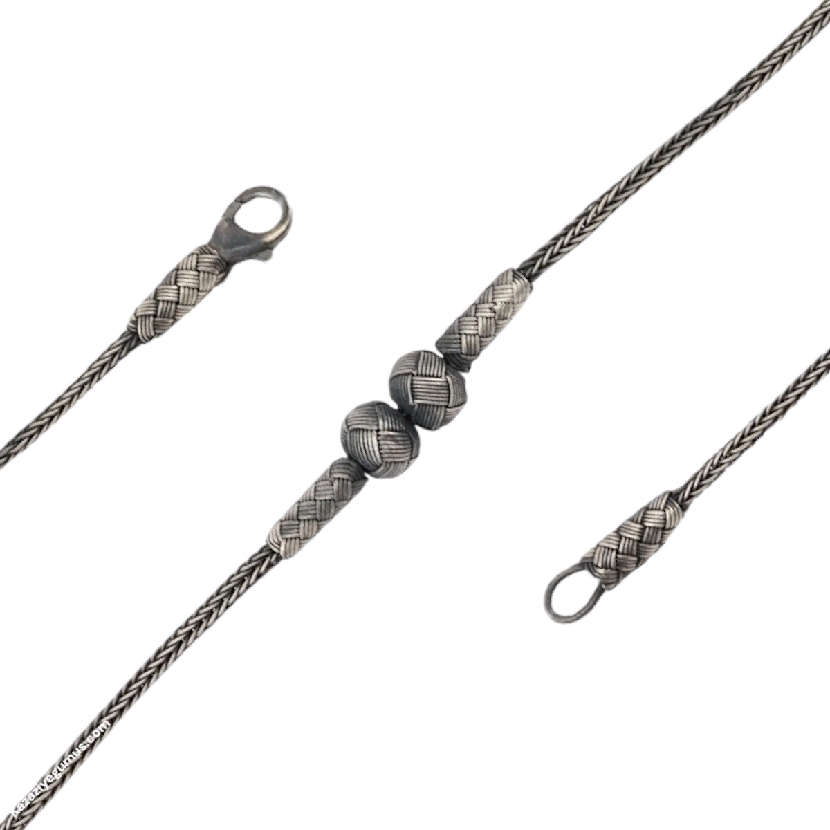 1000 Carat Kazaziye Four Ball White Bracelet