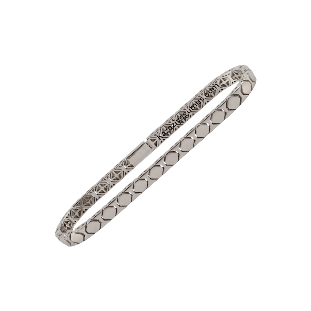 925 Sterling Octagonal Imported Silver Bracelet