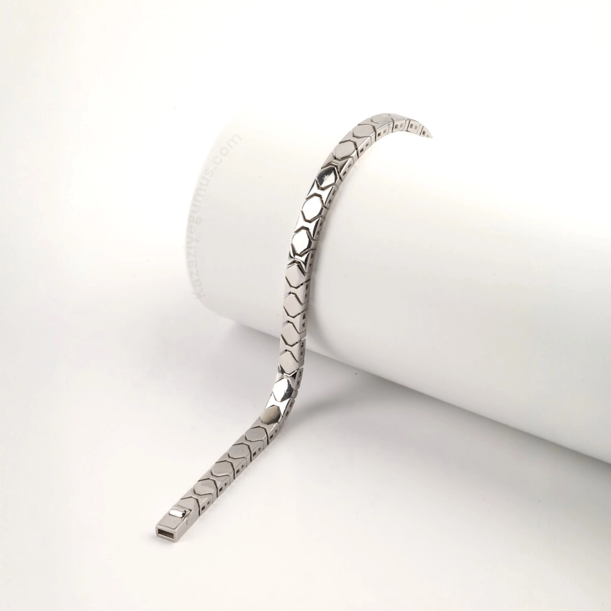 925 Sterling Octagonal Imported Silver Bracelet