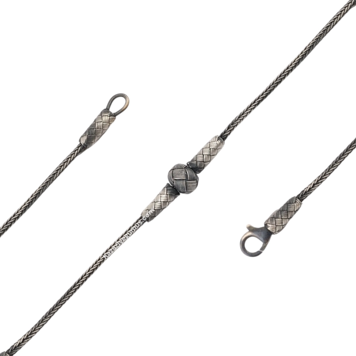 1000 Ayar Kazaziye Bir Toplu Oksitli Bileklik